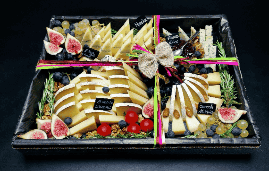 Plateau de fromages amélioré - 6, 8, 10 personnes - Au Comté Bon